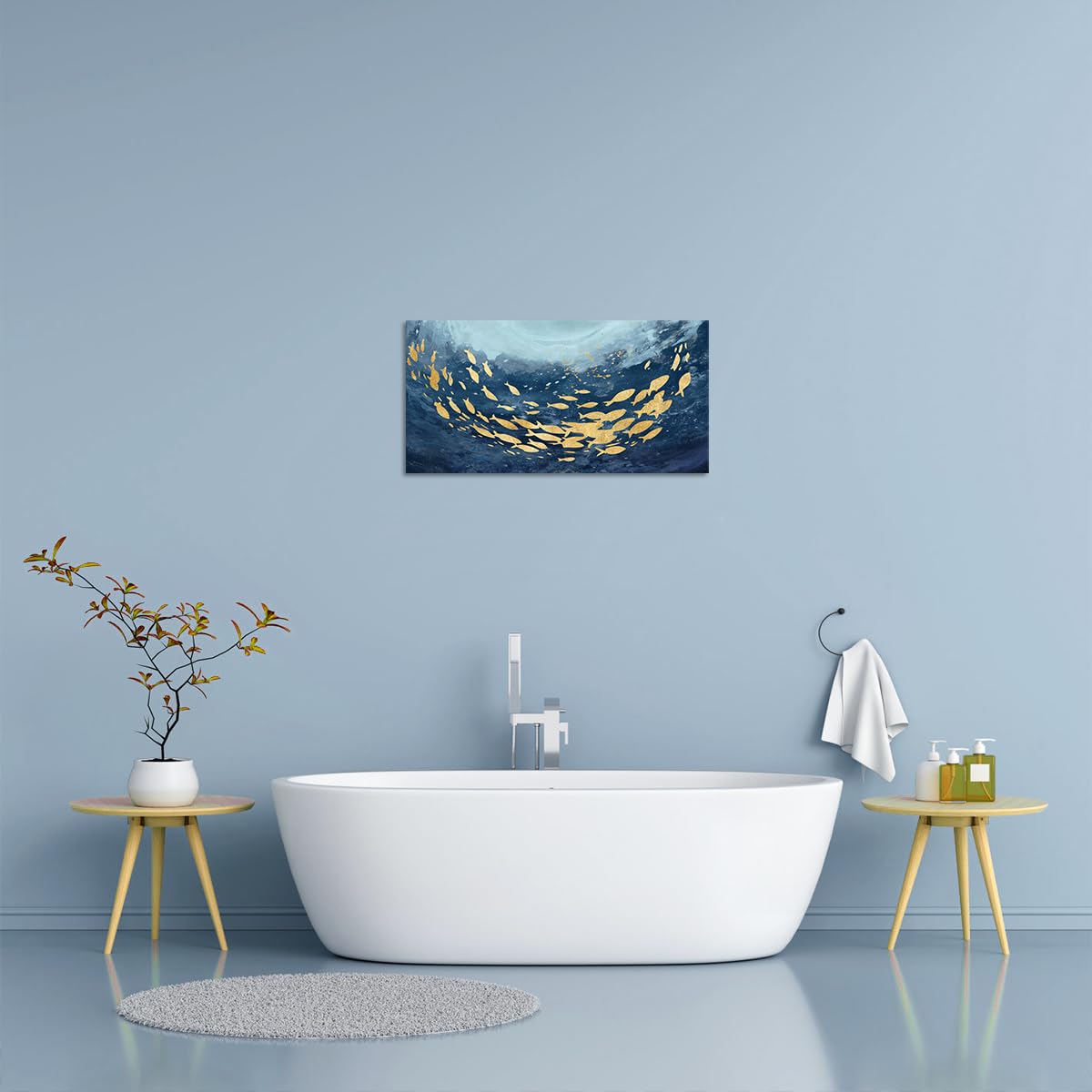 【絵画展入賞作品】深海のdeus / 46×38㎝ F8 インテリア モダン Amazon.co.jp: 海の魚 抽象画 装飾 ウォールアート モダン